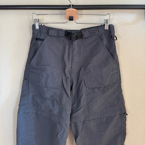 The North Face Gray Paramount Trail Convertible Cargo Pants Belt Like New Mens S - Picture 3 of 12